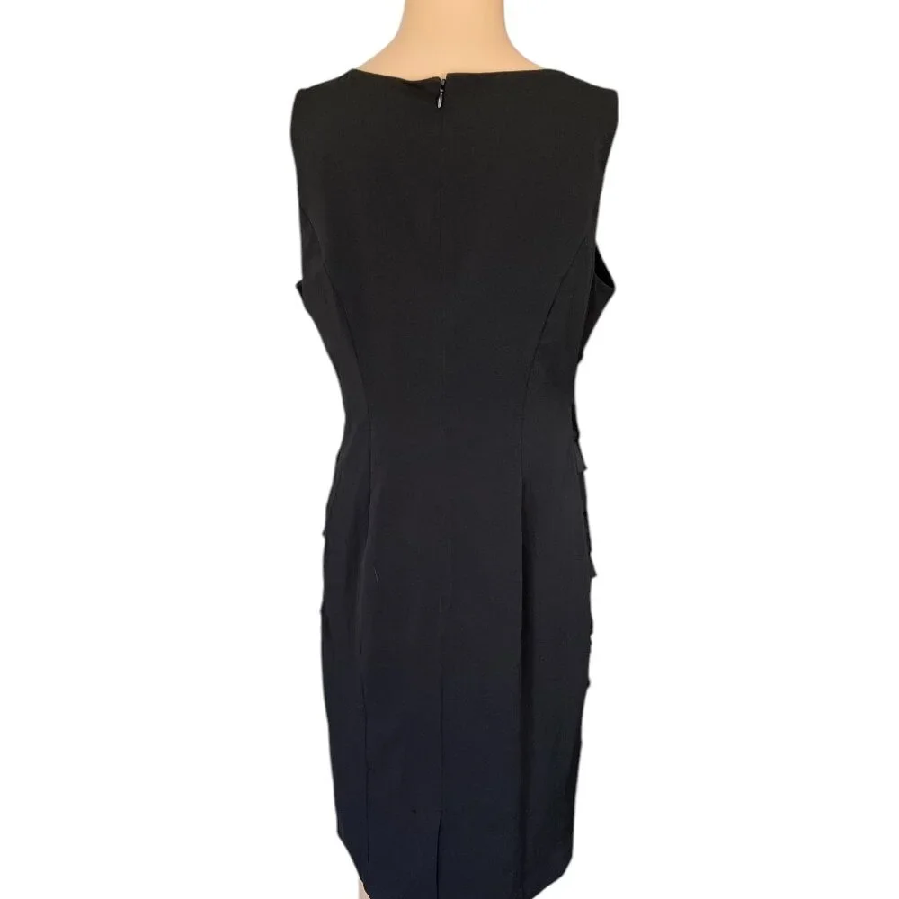 Liz Claiborne Black Layered Size 4 Mini Dress NWT - Picture 3 of 8